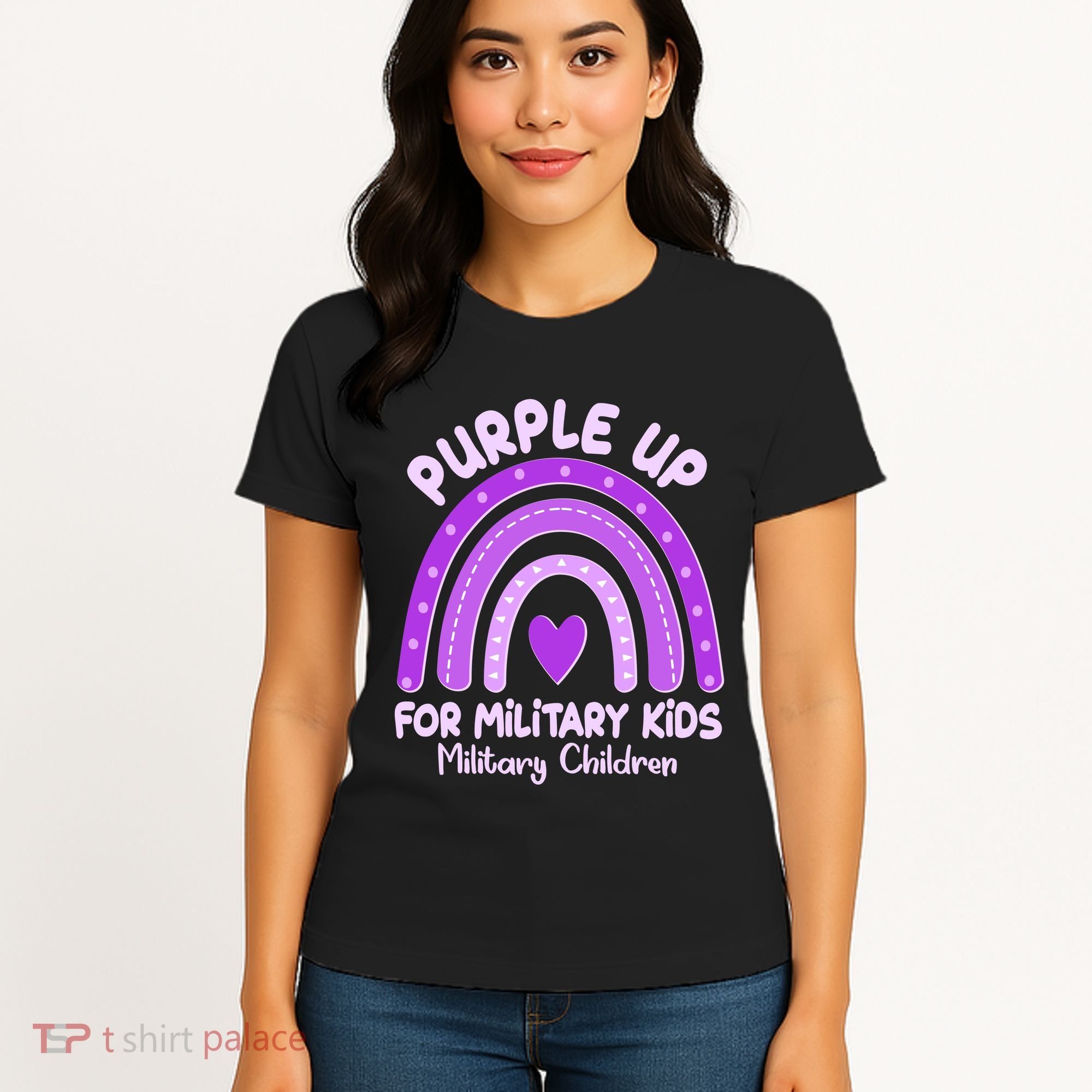 Cute Purple Rainbow Wear Purple Women's T-Shirt