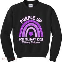 Cute Purple Rainbow Wear Purple Kids Sweatshirt thumb 0
