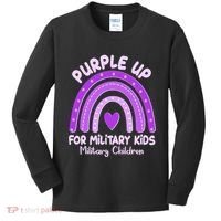 Cute Purple Rainbow Wear Purple Kids Long Sleeve Shirt thumb 0
