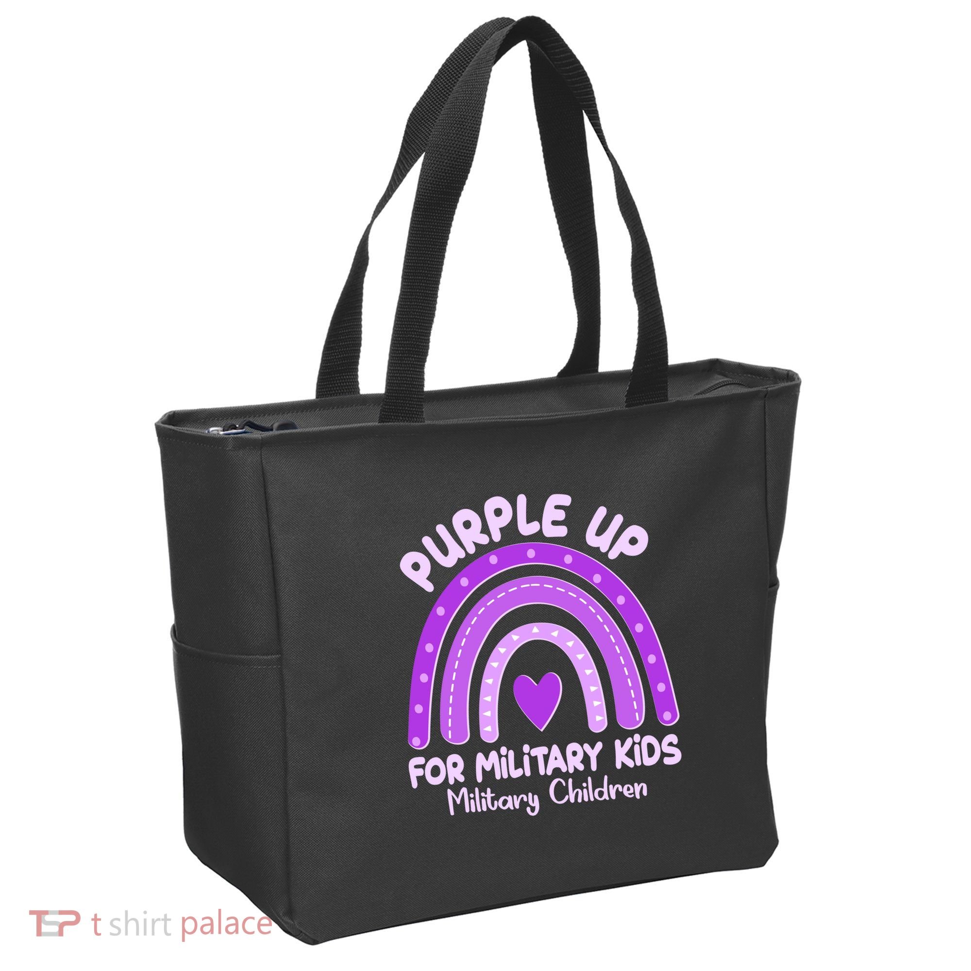 Cute Purple Rainbow Wear Purple Tote Bag