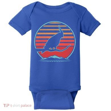Cockatiel Parrot Retro Vintage 80s Style Cool Gift Baby Bodysuit