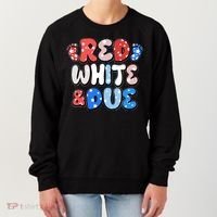 Cute Patriotic Red White And Due New Baby Women's Sweatshirt thumb 0