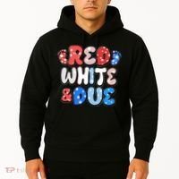 Cute Patriotic Red White And Due New Baby Hoodie thumb 2