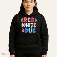 Cute Patriotic Red White And Due New Baby Hoodie thumb 5
