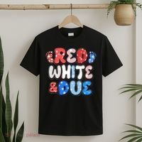 Cute Patriotic Red White And Due New Baby T-Shirt thumb 2