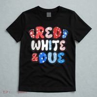 Cute Patriotic Red White And Due New Baby T-Shirt thumb 5