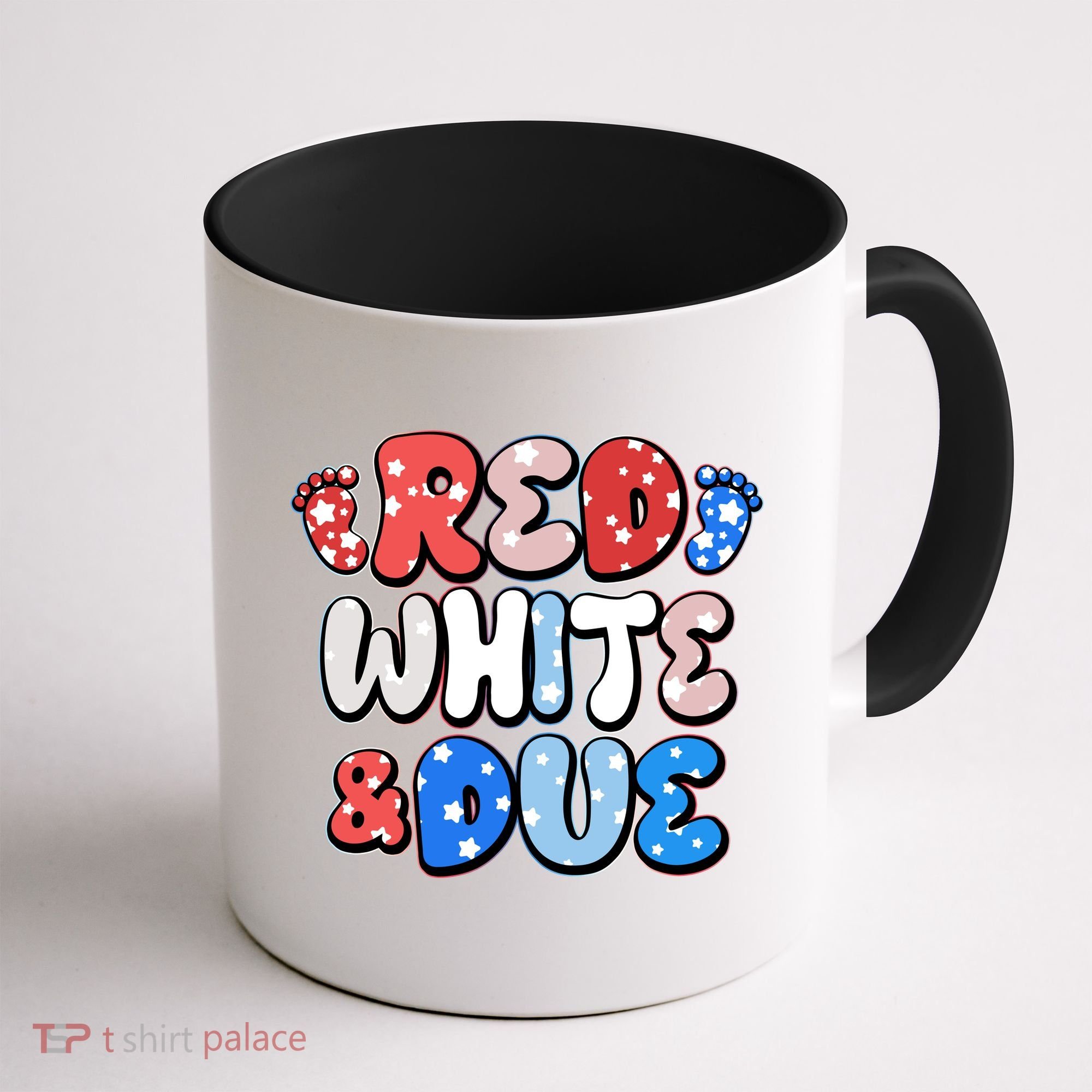 Cute Patriotic Red White And Due New Baby Coffee Mug