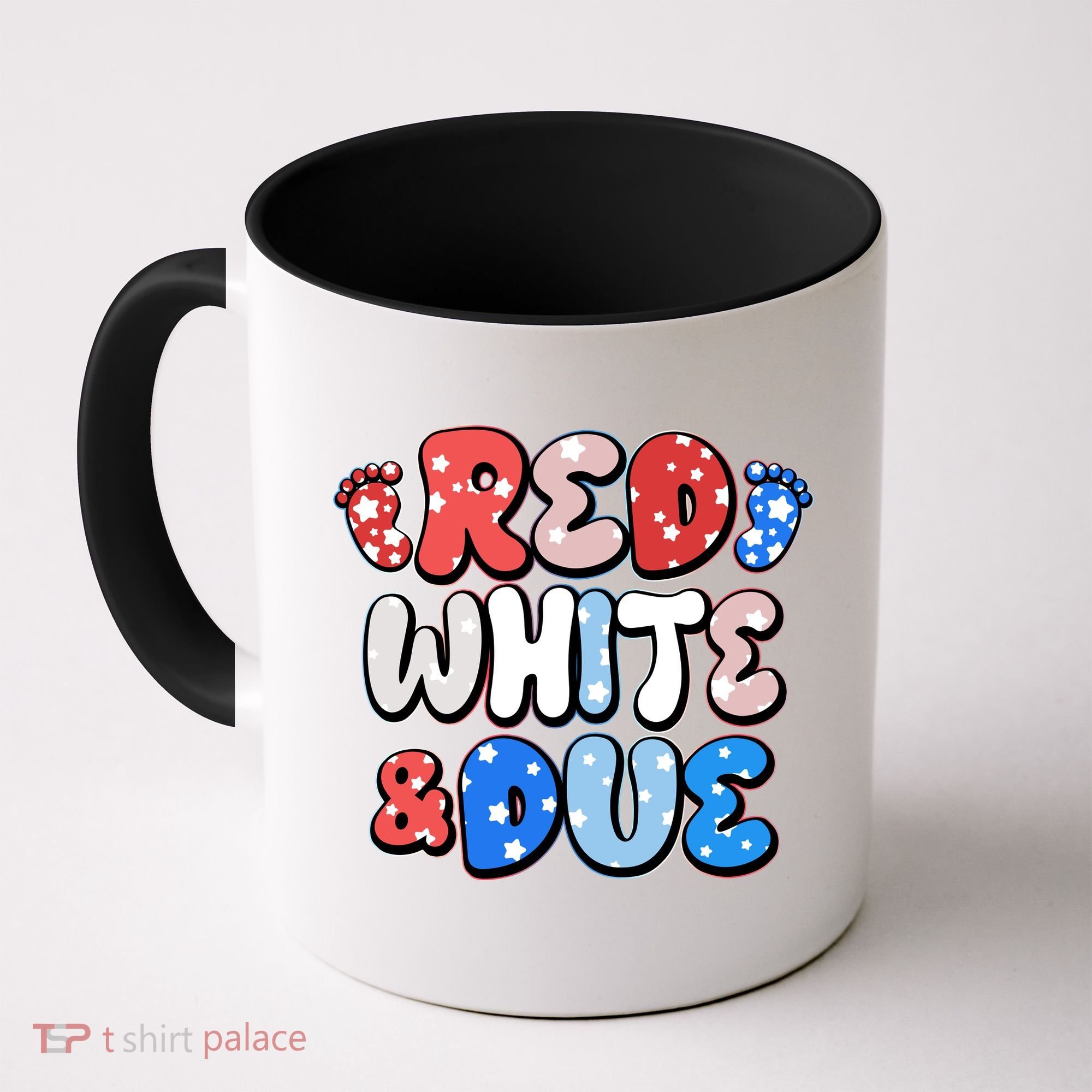 Cute Patriotic Red White And Due New Baby Coffee Mug