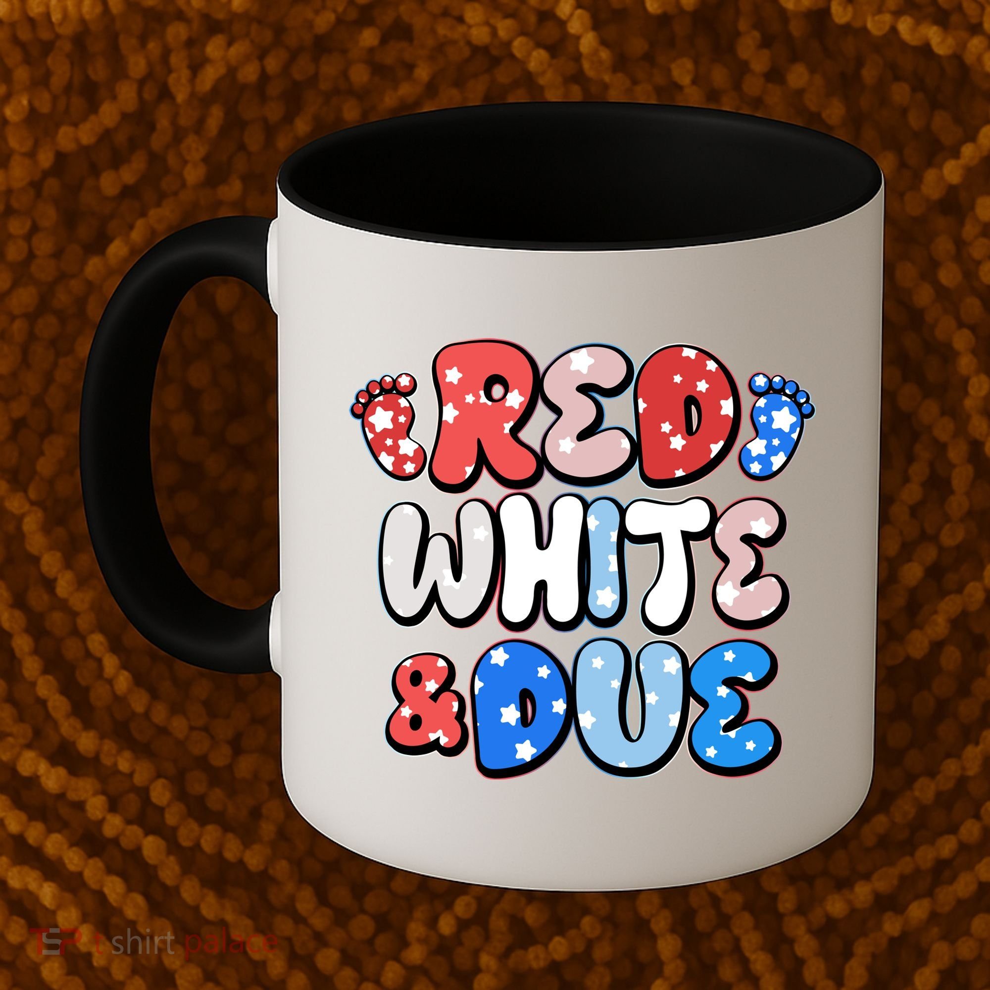 Cute Patriotic Red White And Due New Baby Coffee Mug