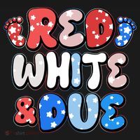Cute Patriotic Red White And Due New Baby Women's Hoodie thumb 2