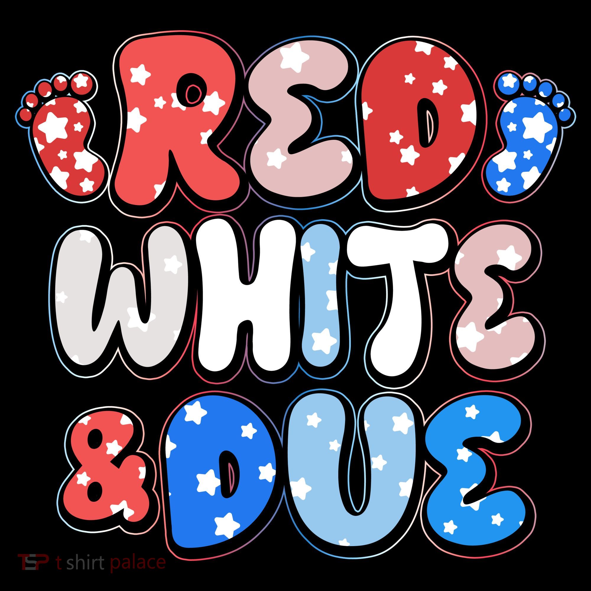 Cute Patriotic Red White And Due New Baby Women's Hoodie