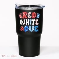 Cute Patriotic Red White And Due New Baby Tumbler thumb 0