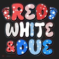 Cute Patriotic Red White And Due New Baby Tumbler thumb 3