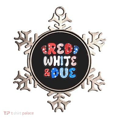 Cute Patriotic Red White And Due New Baby Ornament