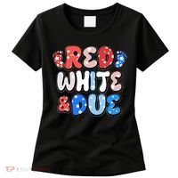 Cute Patriotic Red White And Due New Baby Women's T-Shirt thumb 0