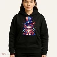 Cute Patriotic Red White And Blue Kitten Cat Hoodie thumb 5