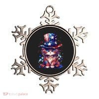 Cute Patriotic Red White And Blue Kitten Cat Ornament thumb 0