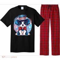 Cute Patriotic Red White And Blue Puppy Dog Pajama Set thumb 0