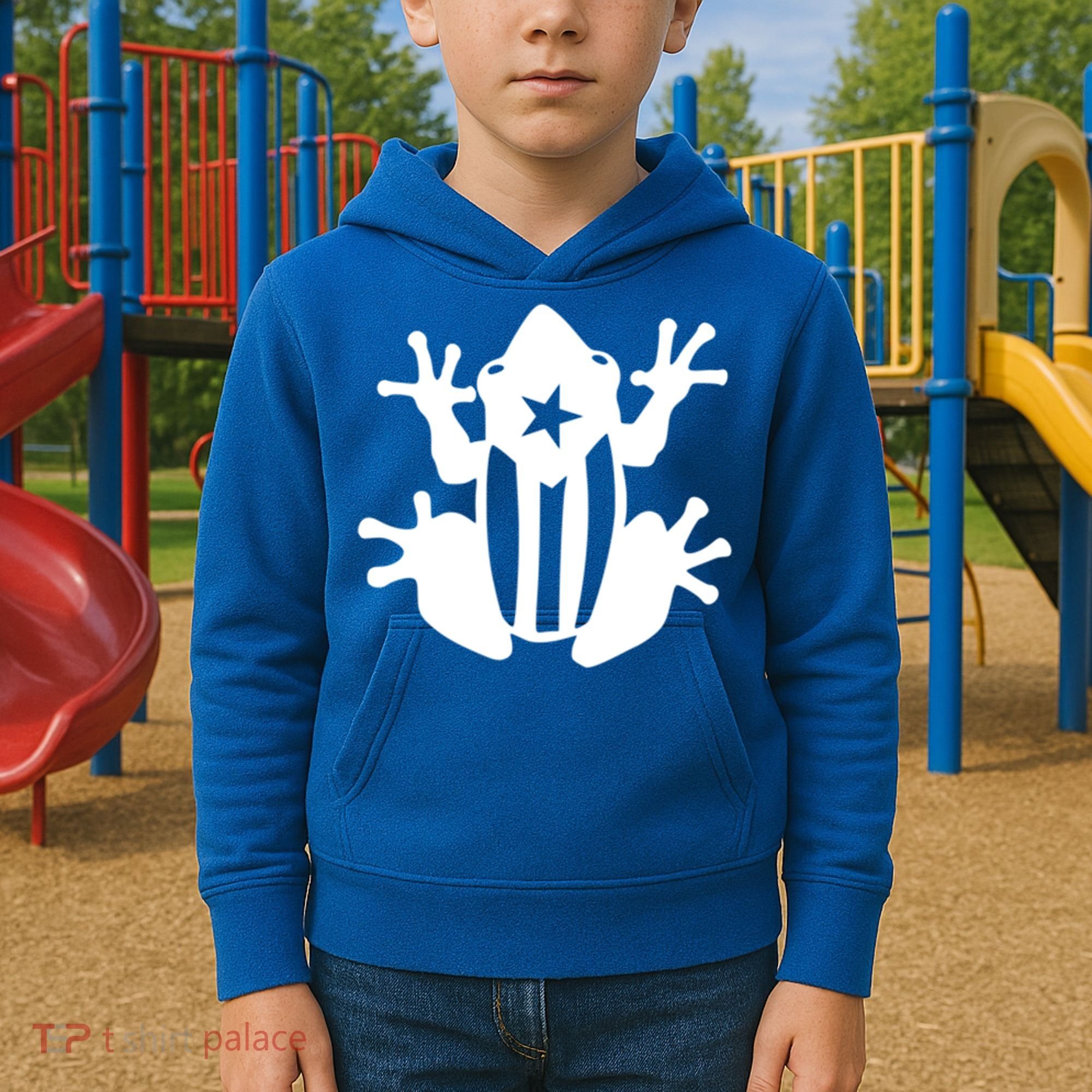 Coqui Puerto Rico Flag Gift Kids Hoodie
