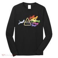 Cat Prism Rainbow Light Funny Physics Science Spectral Cat Long Sleeve Shirt thumb 0