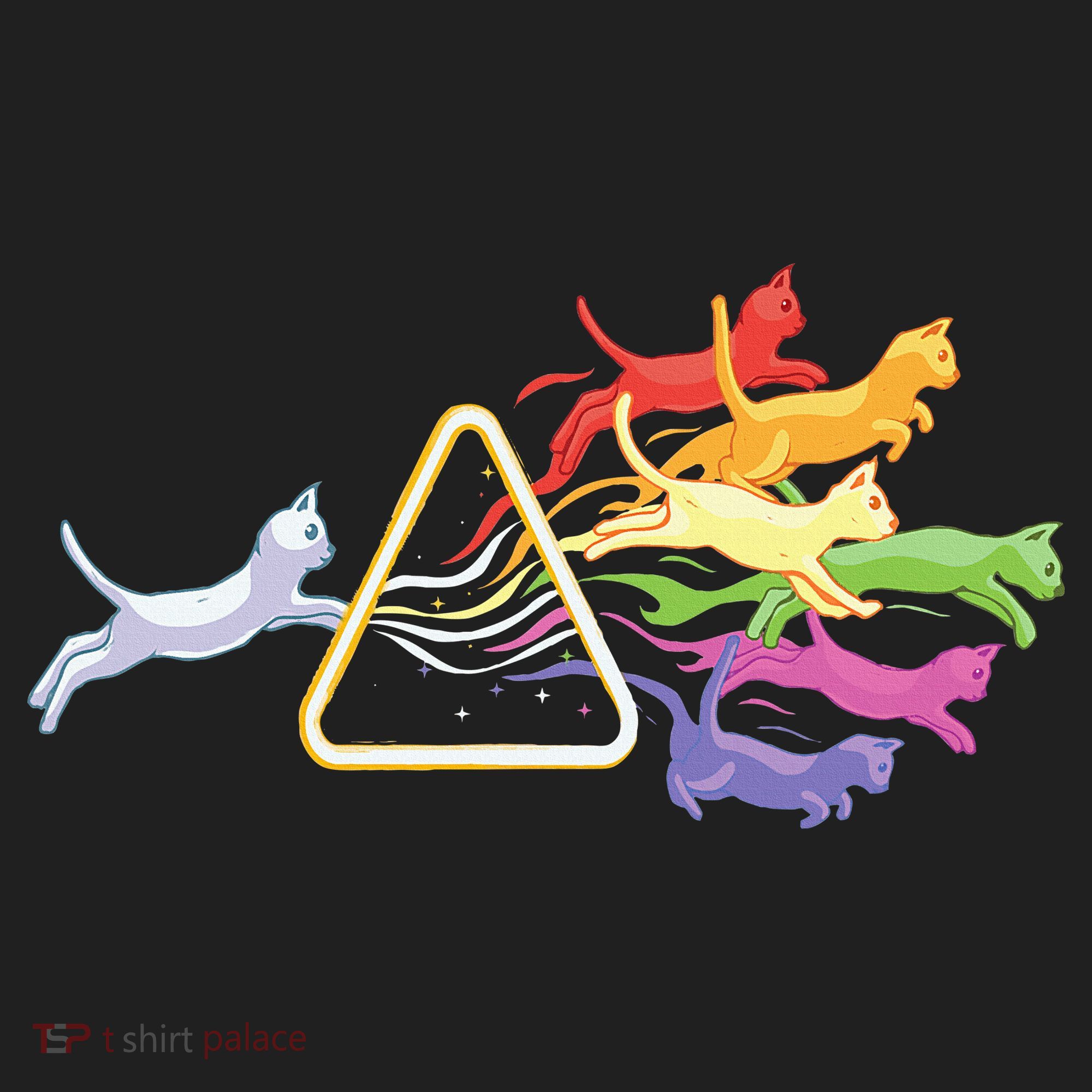 Cat Prism Rainbow Light Funny Physics Science Spectral Cat Beanie