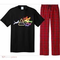 Cat Prism Rainbow Light Funny Physics Science Spectral Cat Pajama Set thumb 0