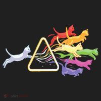Cat Prism Rainbow Light Funny Physics Science Spectral Cat Tumbler thumb 3