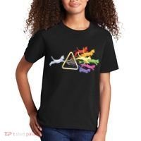 Cat Prism Rainbow Light Funny Physics Science Spectral Cat Kids T-Shirt thumb 2