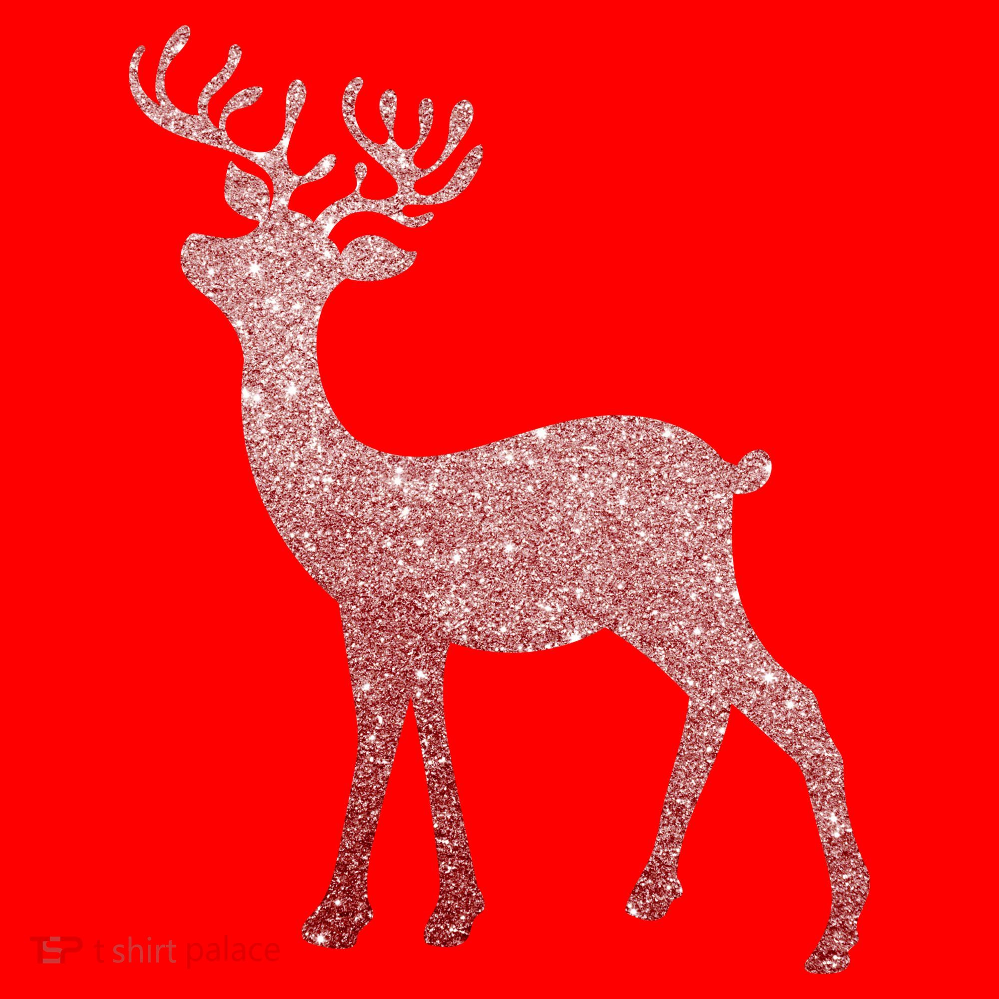 Cute Pink Reindeer Winter Holiday Gift Santa Hat