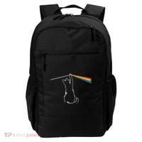 Cat Prism Rainbow Light Funny Physics Science Spectral Cat Backpack thumb 0