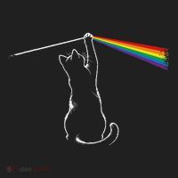 Cat Prism Rainbow Light Funny Physics Science Spectral Cat Tumbler thumb 3