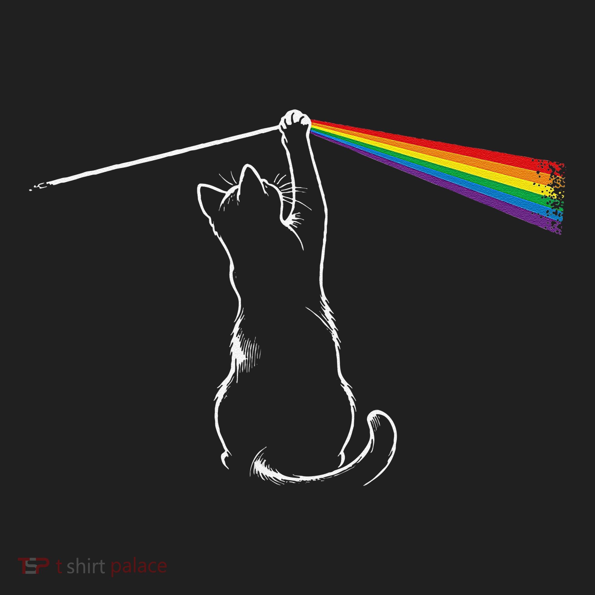 Cat Prism Rainbow Light Funny Physics Science Spectral Cat Tumbler