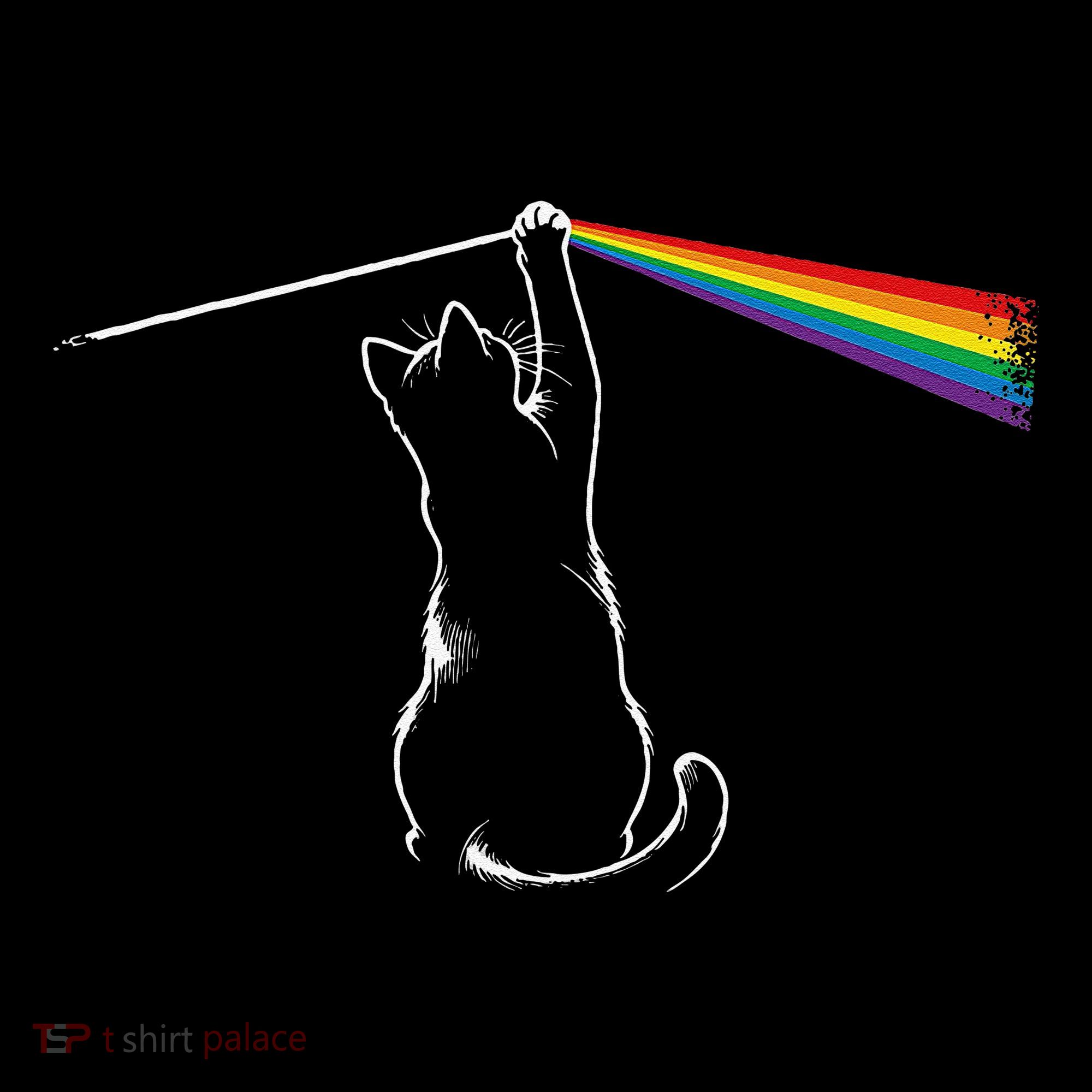 Cat Prism Rainbow Light Funny Physics Science Spectral Cat Ornament