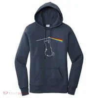 Cat Prism Rainbow Light Funny Physics Science Spectral Cat Women's Hoodie thumb 0