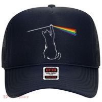 Cat Prism Rainbow Light Funny Physics Science Spectral Cat Hat thumb 0