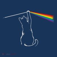 Cat Prism Rainbow Light Funny Physics Science Spectral Cat Toddler T-Shirt thumb 4