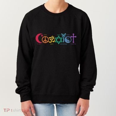 Coexist Peace Religion Equality Rights Humanity Spirituality Women's Sweatshirt