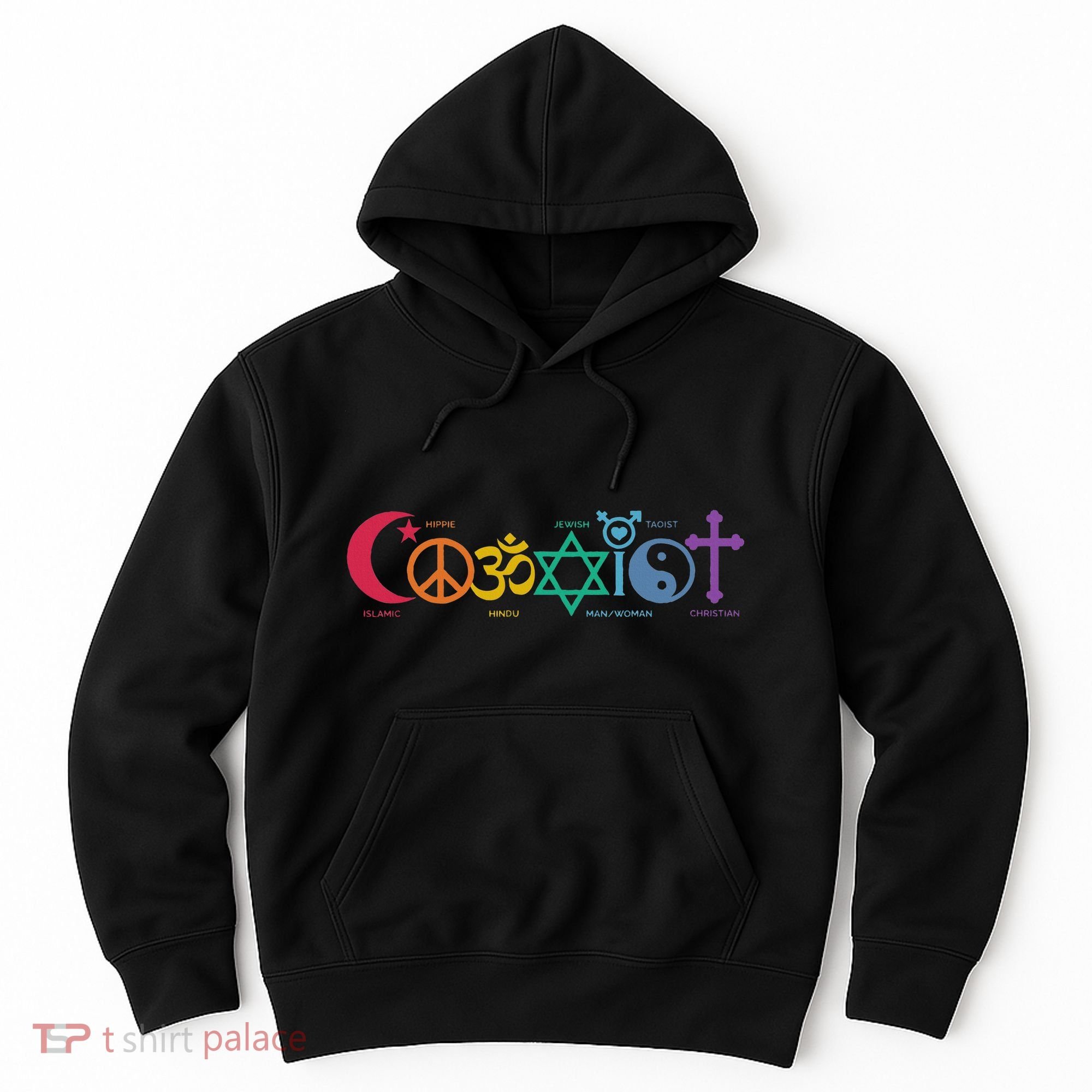 Coexist Peace Religion Equality Rights Humanity Spirituality Hoodie