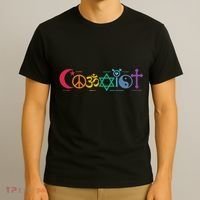 Coexist Peace Religion Equality Rights Humanity Spirituality T-Shirt thumb 3