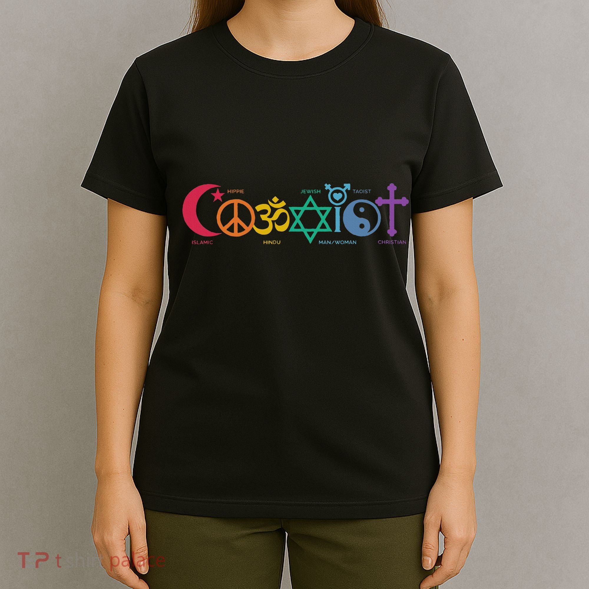 Coexist Peace Religion Equality Rights Humanity Spirituality T-Shirt