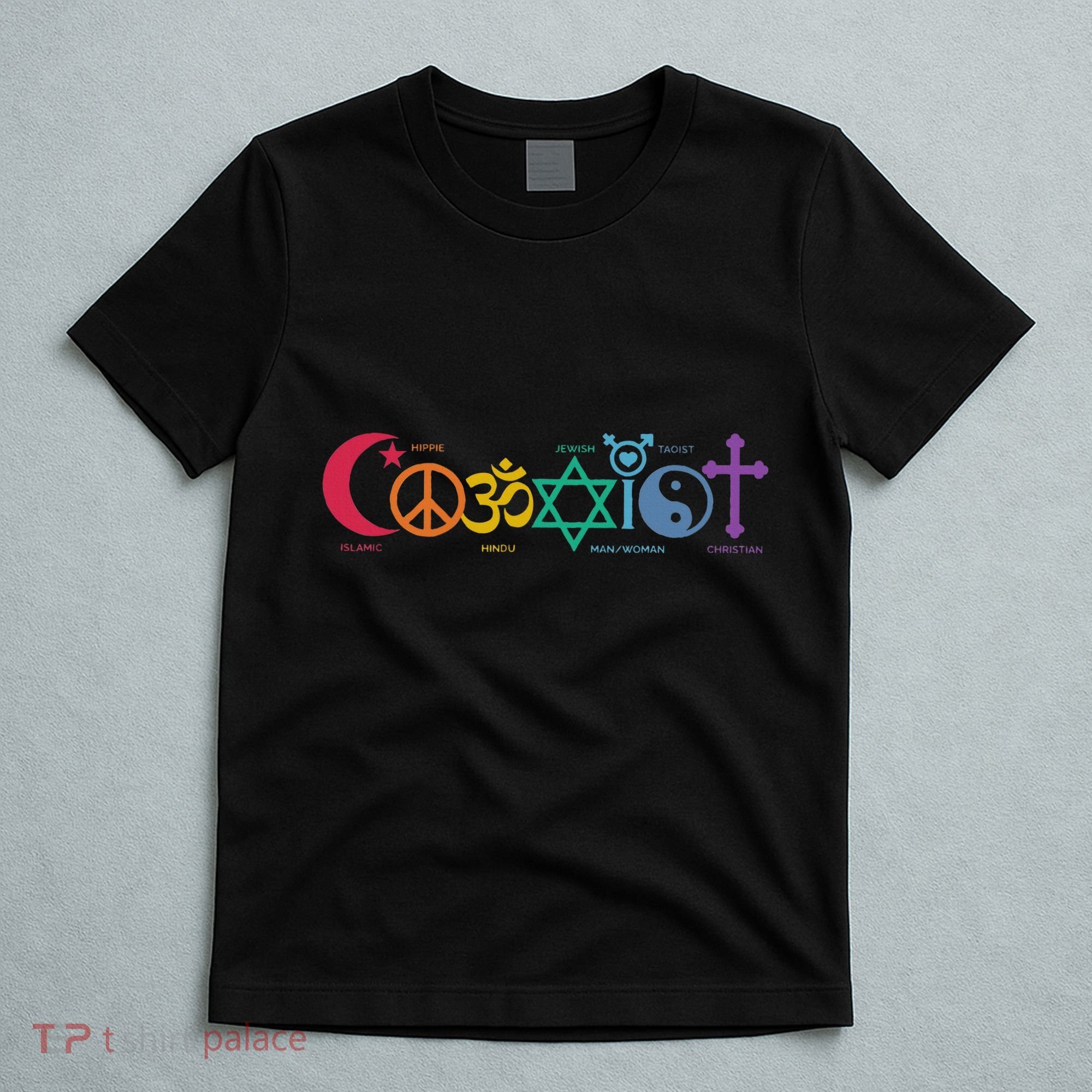 Coexist Peace Religion Equality Rights Humanity Spirituality T-Shirt
