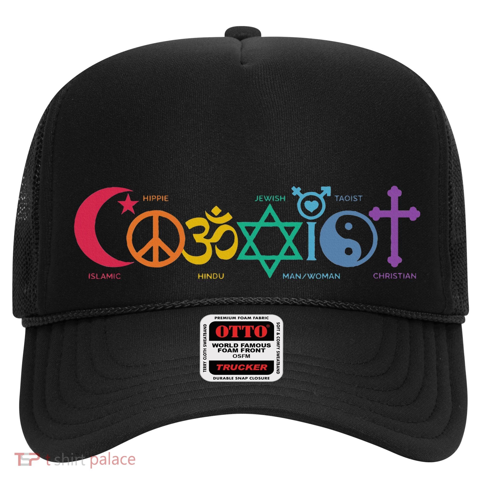 Coexist Peace Religion Equality Rights Humanity Spirituality Hat
