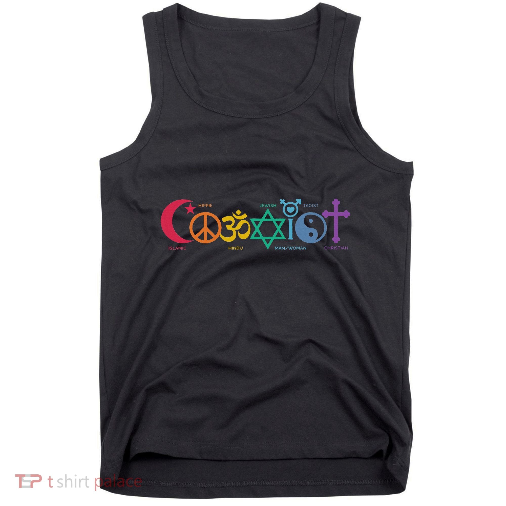 Coexist Peace Religion Equality Rights Humanity Spirituality Tank Top