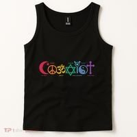 Coexist Peace Religion Equality Rights Humanity Spirituality Tank Top thumb 2