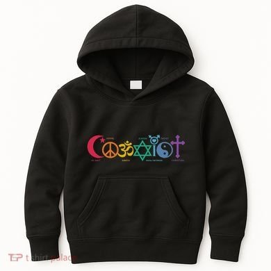 Coexist Peace Religion Equality Rights Humanity Spirituality Kids Hoodie