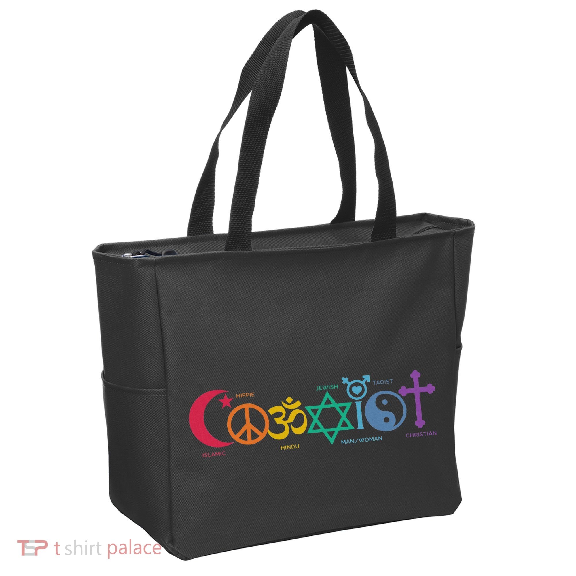 Coexist Peace Religion Equality Rights Humanity Spirituality Tote Bag