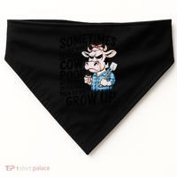 Cow Poop Saying Sarcastic Farm Animal Sassy Farmer USA-Made Doggie Bandana thumb 0