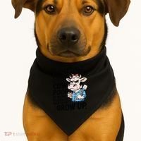 Cow Poop Saying Sarcastic Farm Animal Sassy Farmer USA-Made Doggie Bandana thumb 1