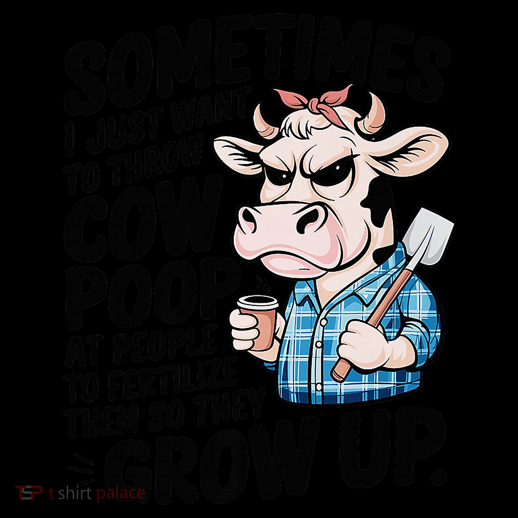 Cow Poop Saying Sarcastic Farm Animal Sassy Farmer Coffee Mug