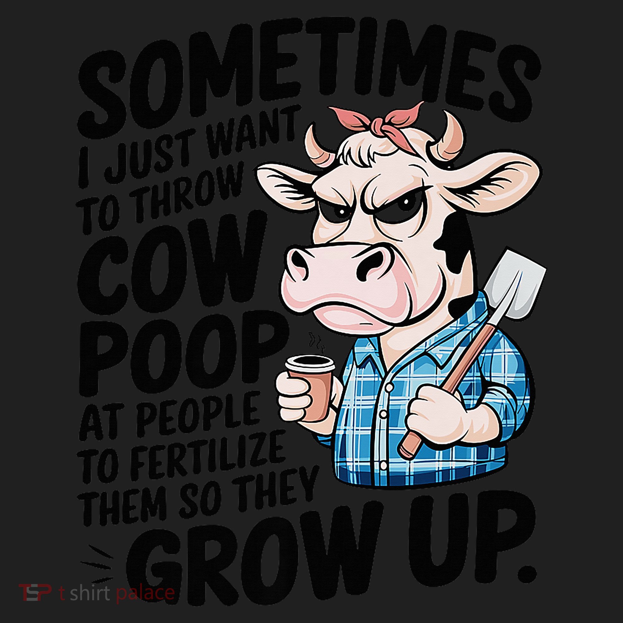 Cow Poop Saying Sarcastic Farm Animal Sassy Farmer Beanie